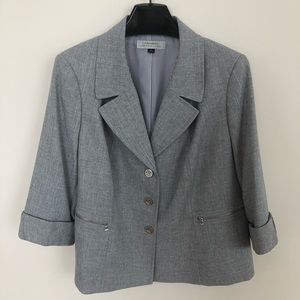 Tahari Arthur S. Levine Gray Blazer